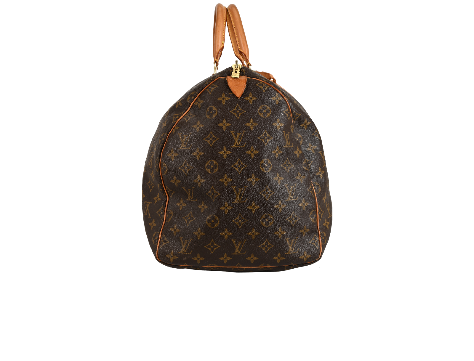 Keepall 55, &pound;795, Handbags, Brown, Canvas/Leather, Bottom view